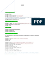 Switch Configuration