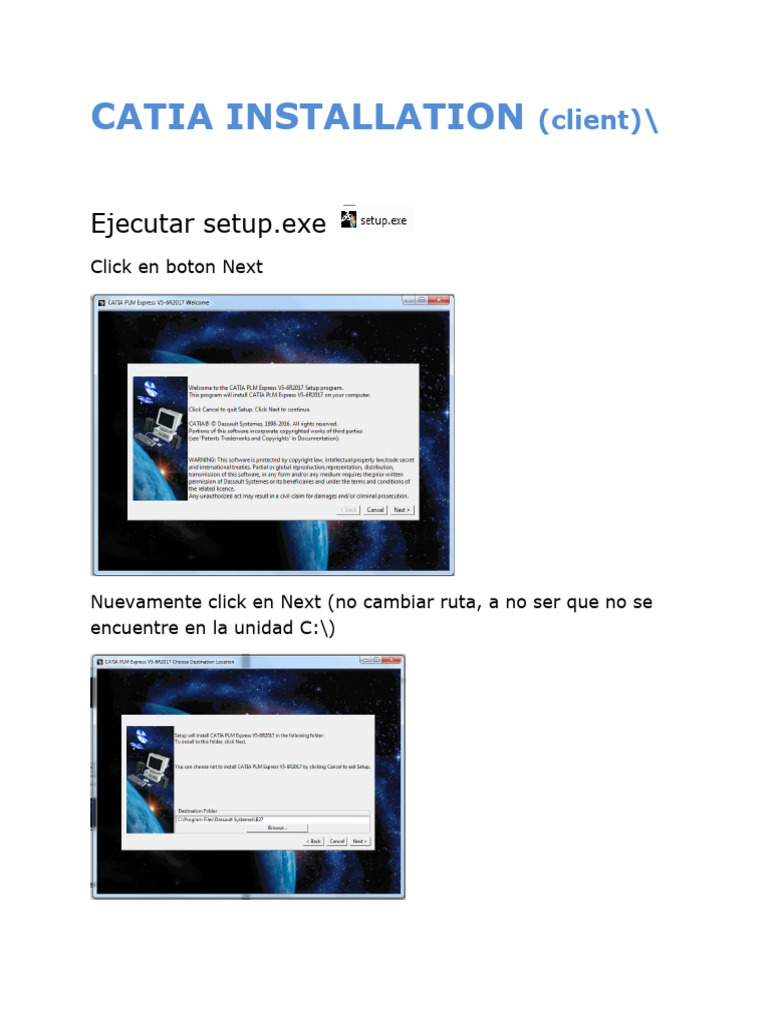 Catia installation process pdf