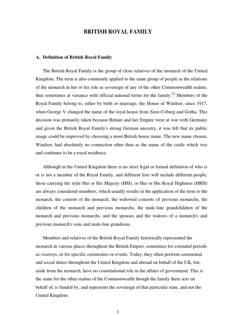 Definition of British Royal Family Duke Monarchy Of The United Kingdom