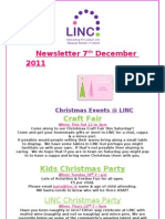 LINC Newsletter 7th Dec 2011