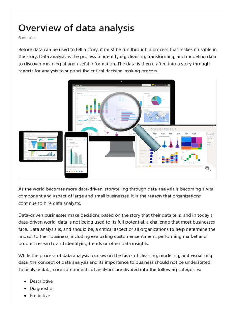 002 - Discover Data Analysis - Overview of Data Analysis | PDF ...