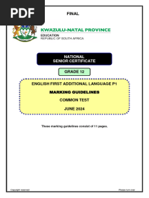 Final English Fal p1 June 2024 Grade 12 Marking Guideline