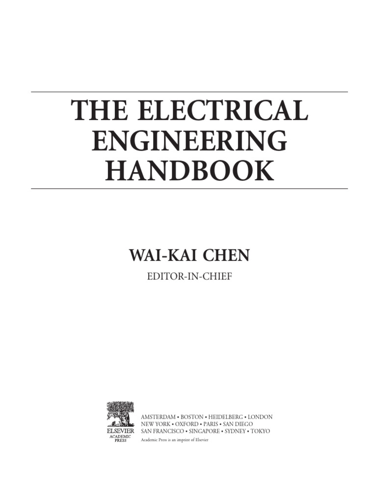 Electrical Engineering Handbook PDF | PDF