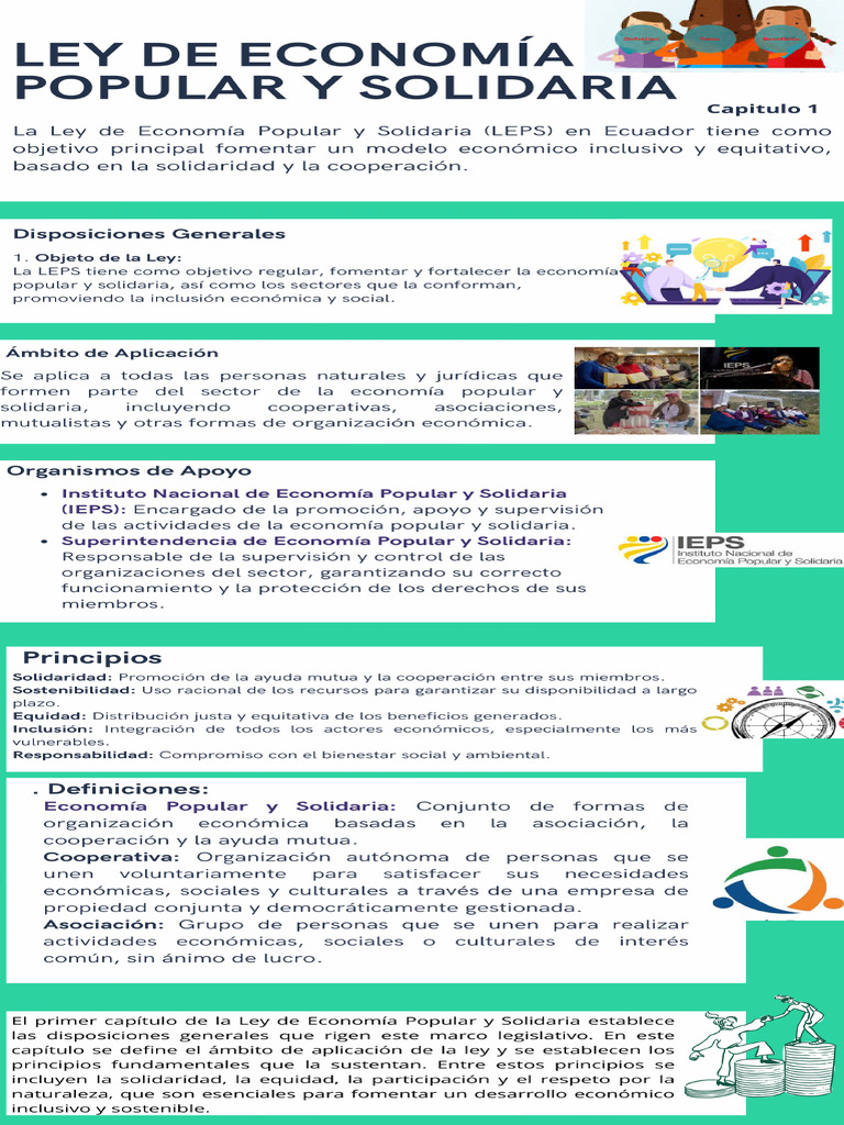 Infografía Ley de Economia Popular y Solidaria | PDF