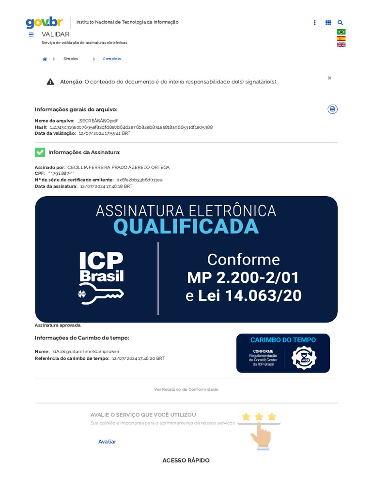 Validar iti gov br relatorio html 1 pdf