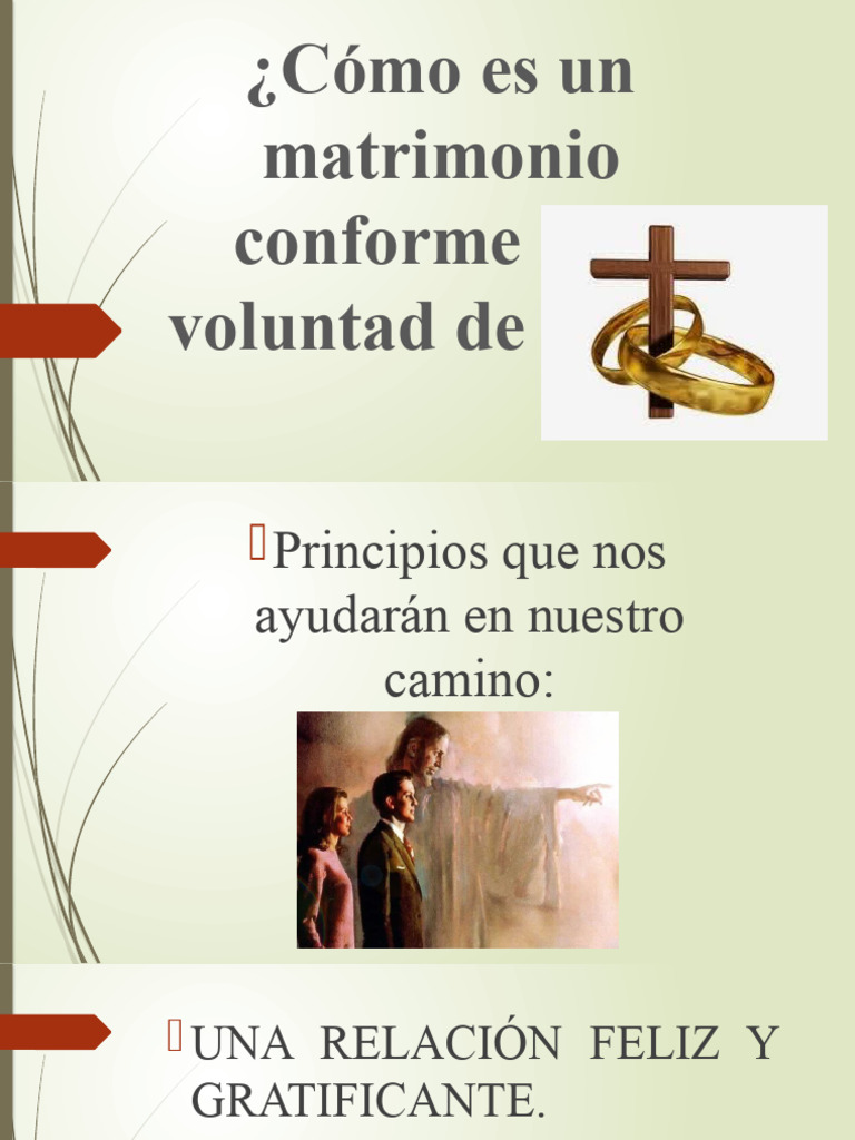 Como Es Un Matrimonio Conforme A La Voluntad de Dios | PDF