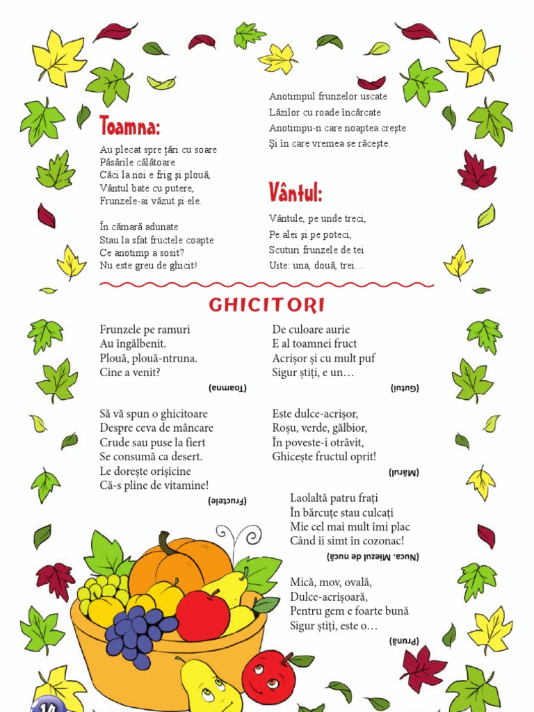 Poezii Si Ghicitori de Toamna, Meki Junior