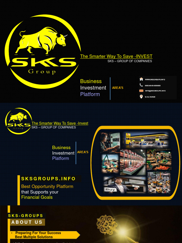 SKS Presentation PDF Investing Return On Investment