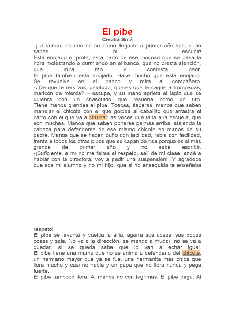 El Pibe | PDF