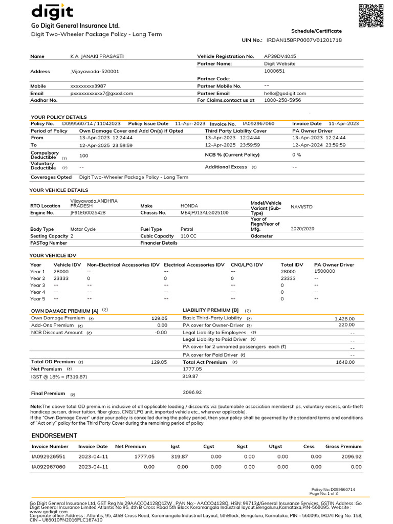 D099560714 8102029021064461 Schedulesc | PDF | Insurance | Business Law