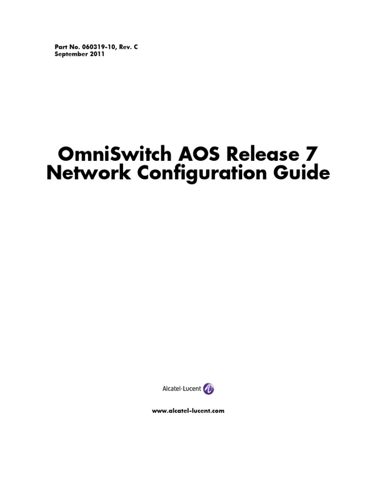 OS6900 AOS 7.2.1 R01 Network Configuration Guide | PDF | Network ...