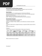 Er & Normalization Exercises