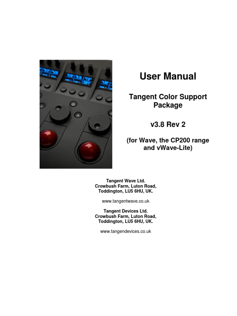 Tangent Color Support Manual v3 | PDF | Port (Computer Networking) | Usb
