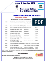 Horaires Departementaux de Cross 2