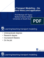 1.3 - Teaching Transport Modelling
