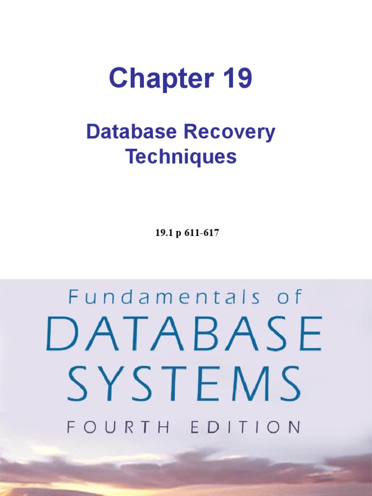 Recovery | PDF | Cache (Computing) | Database Transaction