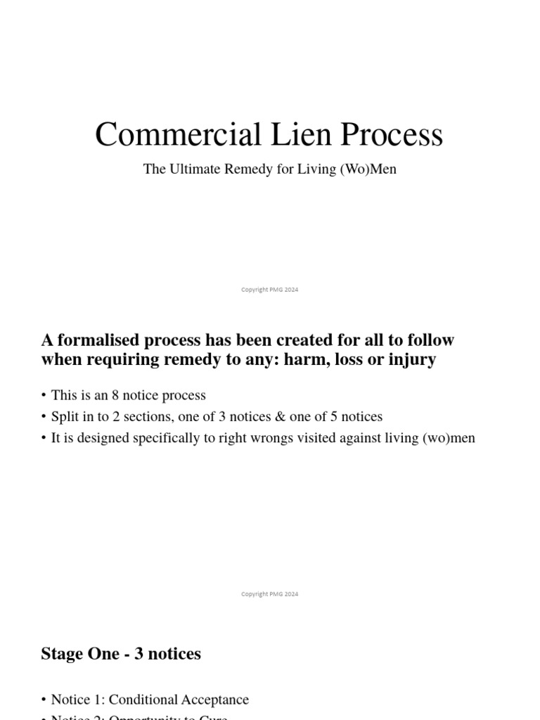 Commercial Lien Process | PDF | Finance & Money Management