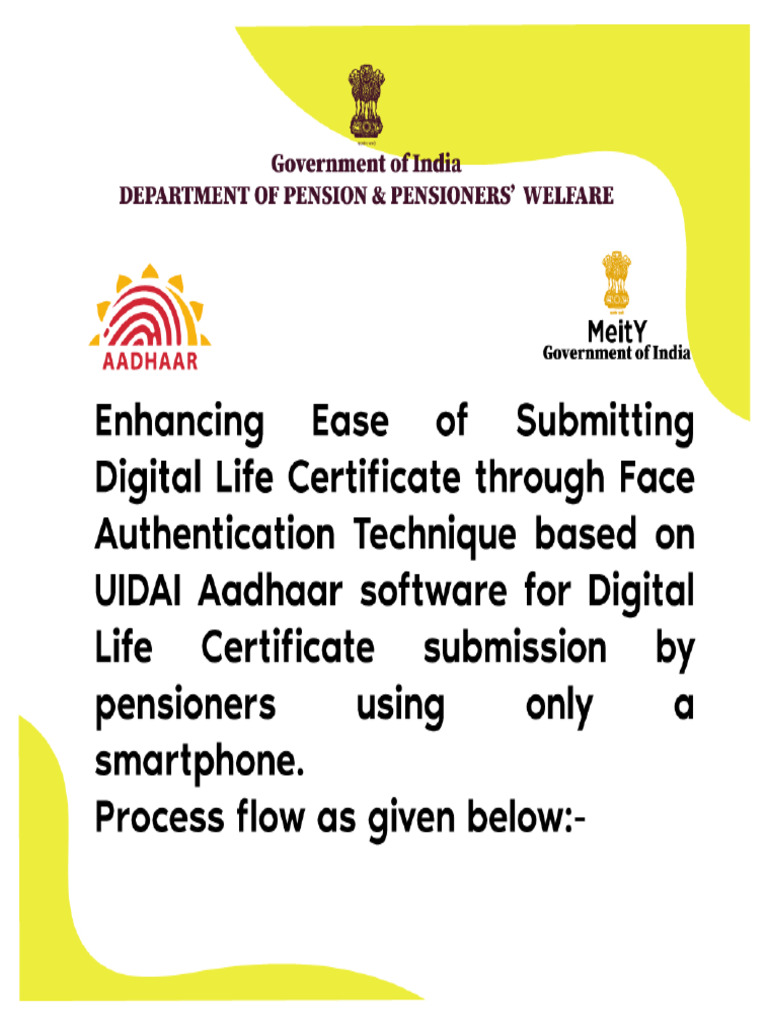 Face Authentication Process of Jeevan Pramaan App | PDF