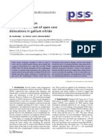 Electron Irradiation and The Equilibrium of Open Core Dislocations in Gallium Nitride