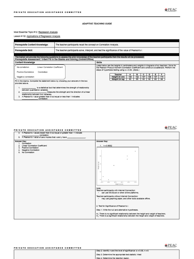 Topic 7 - Sample | PDF | Regression Analysis | Coefficient Of Determination