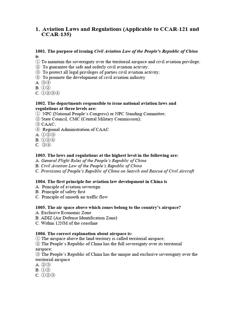 China Civil Aviation Laws Guide | PDF | Air Traffic Control | Mortgage Law