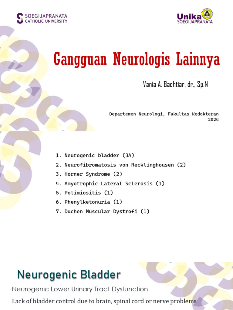 Gangguan Neurologis Lainnya | PDF | Urinary Incontinence | Urination
