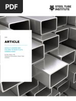 HSS Base Plate Design for Compression | PDF | Bending | Column