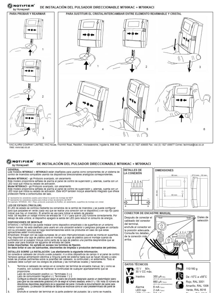 D 1036-1 - M700kac - SP | PDF | Conector eléctrico | Aislador ...