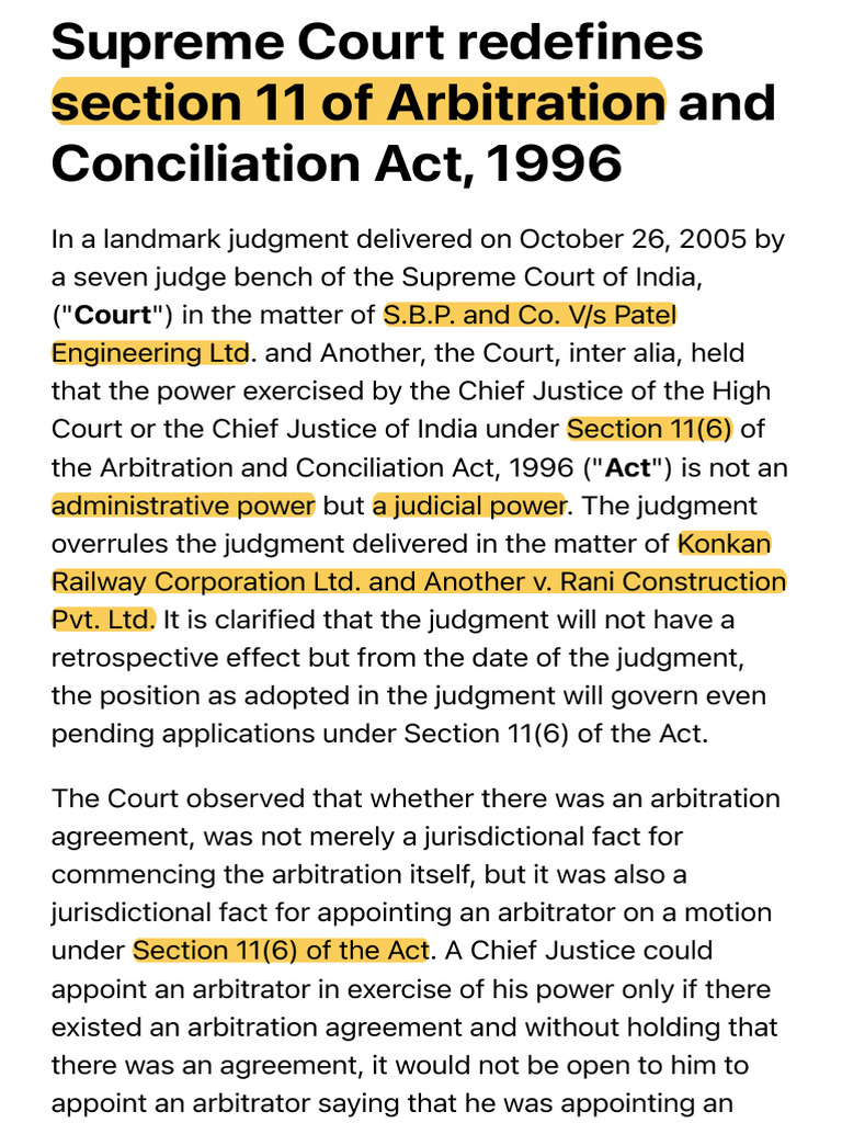 Supreme Court's Ruling on Arbitration Act | PDF | United States Federal ...