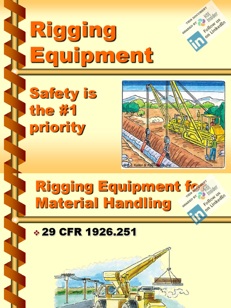 Safety Precautions in the Use of Rigging Equipment.pdf | PDF | Rope ...
