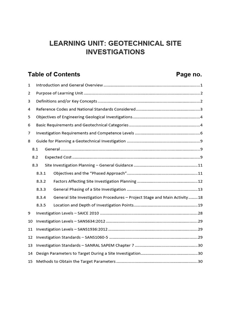 GEO3701 Unit 7 | PDF | Geotechnical Engineering | Foundation (Engineering)