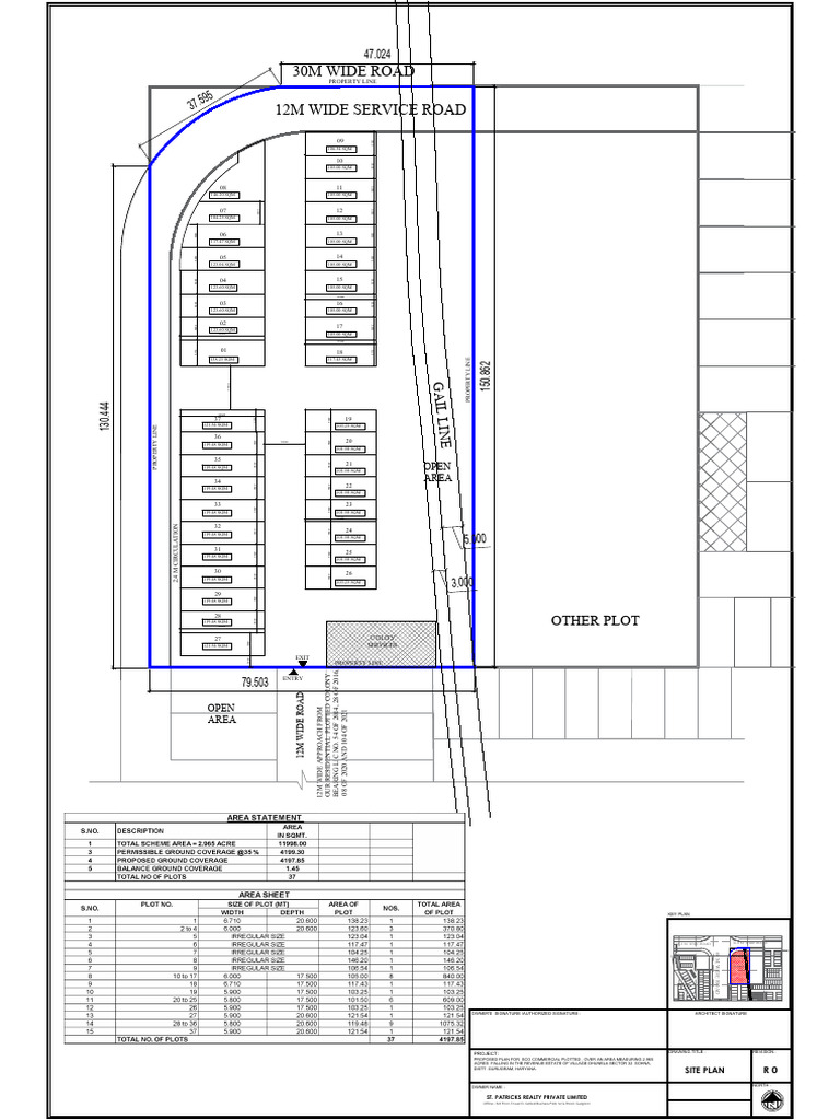 SCO Commercial Plot Plan Overview | PDF