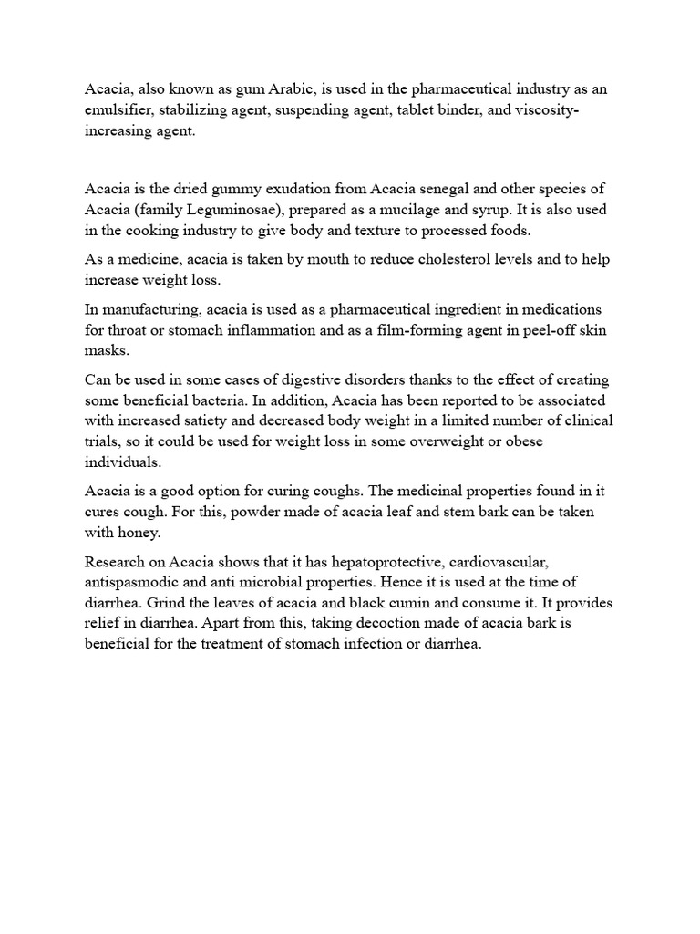 Acacia Pdf