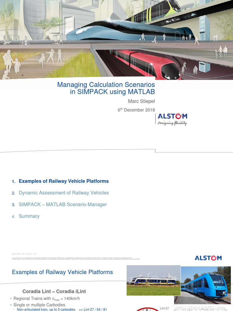 Managing SIMPACK Scenarios with MATLAB | PDF | Rail Transport