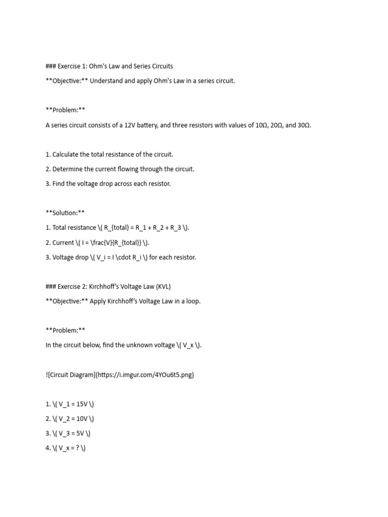 Electrical 1 Pdf Electrical Network Series And Parallel Circuits