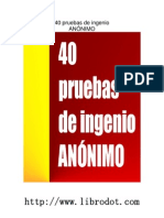 40 pruebas de ingenio