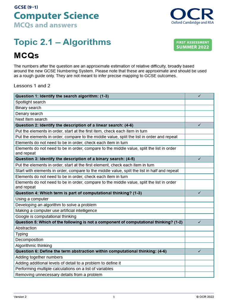 Programming And Algorithms Mcqs Programming And Algorithms Mcqs