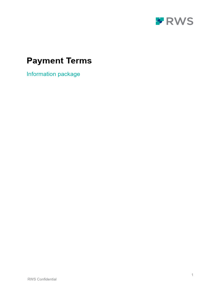 RWS Invoicing and Payment Guidelines | PDF | Invoice | Receipt