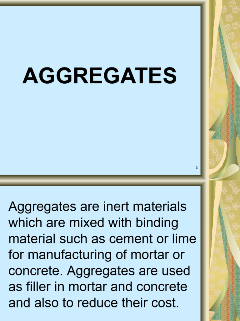 Aggregates | PDF