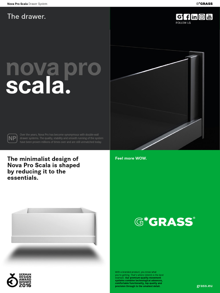 Nova Pro Scala Drawer System | PDF | Glasses | Length