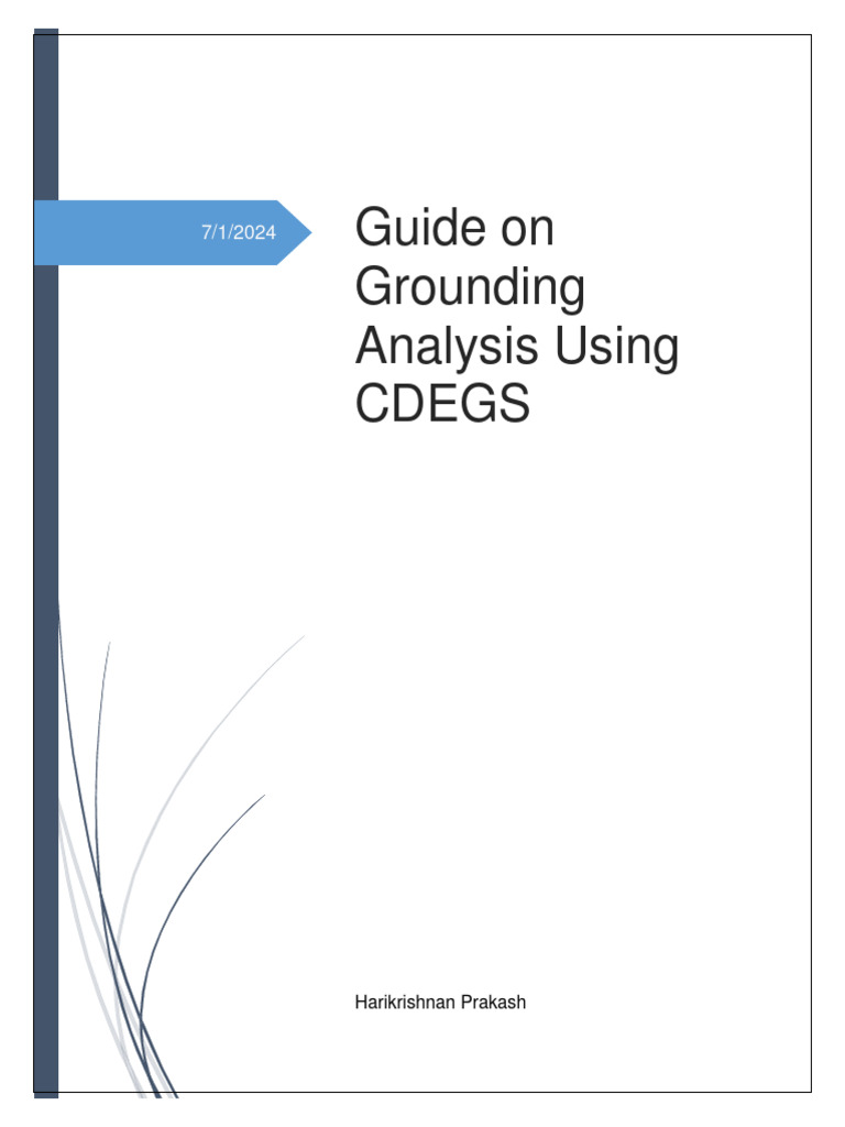 CDEGS Grounding Analysis Guide | PDF | Building Engineering ...