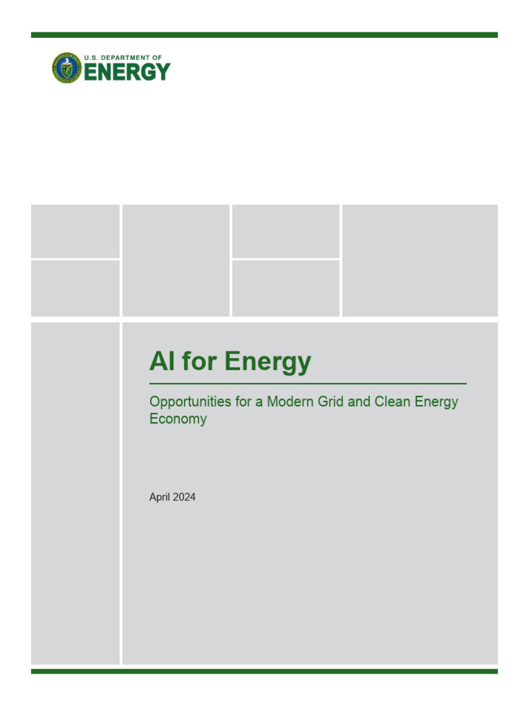 Ai For Clean Energy Grid Pdf Electricity Generation Sustainable