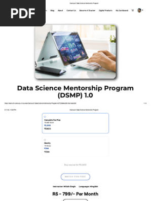 DSMP 1.0 CampusX Data Science Mentorship Program