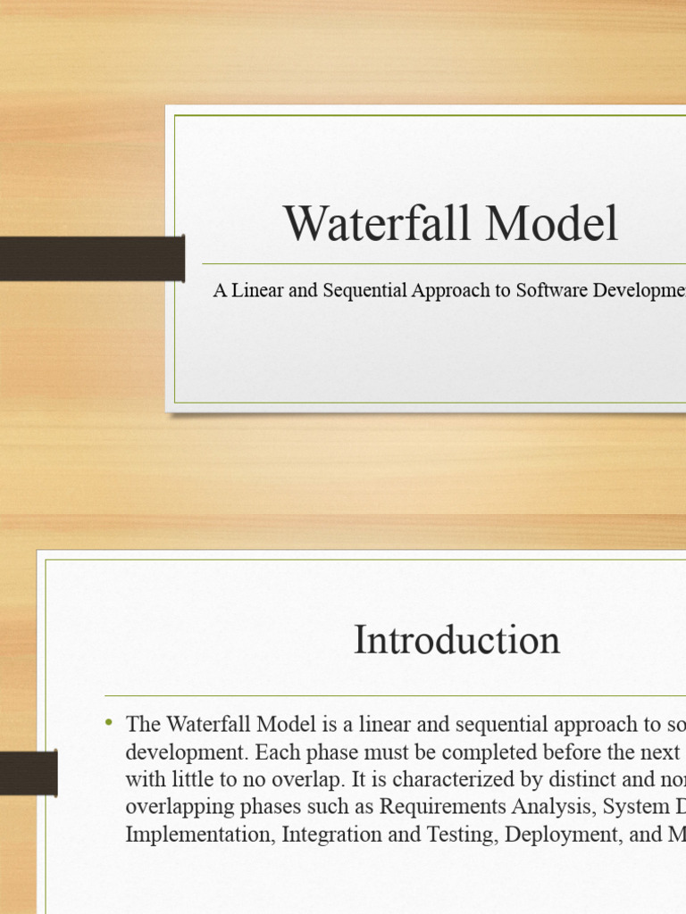 Waterfall Model Detailed Presentation | PDF | Software Testing ...