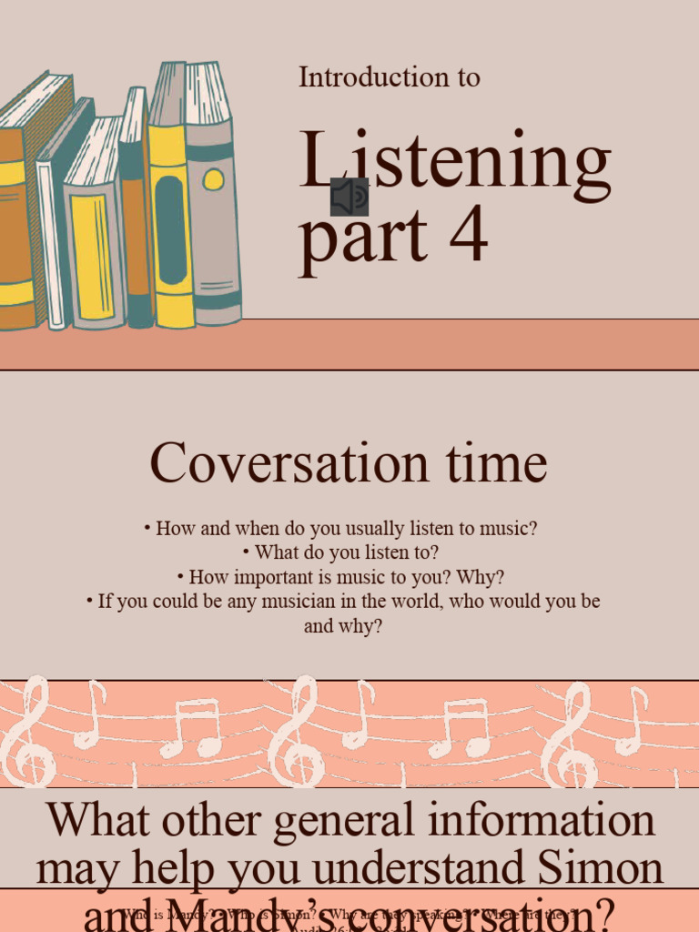 Listening Part 4 | PDF