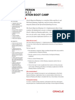 Oracle Hyperion PLANNING 11.1.1 Implementation Boot Camp: Key Features and Benefits