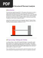 Coupled Structural/Thermal Analysis