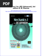 Full Download Mechanics I For JEE (Advanced), 3rd Edition B. M. Sharma File PDF All Chapter On 2024