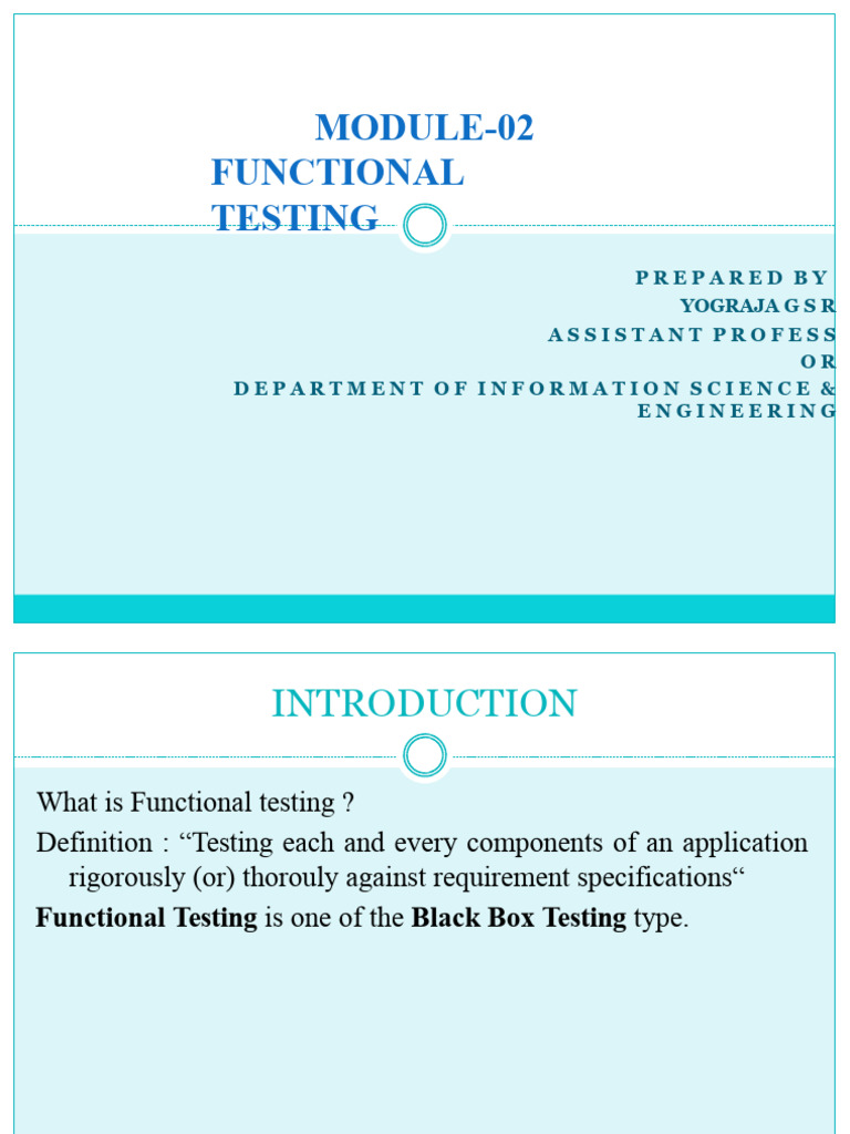 Functional Testing and BVA Techniques | PDF | Function (Mathematics ...