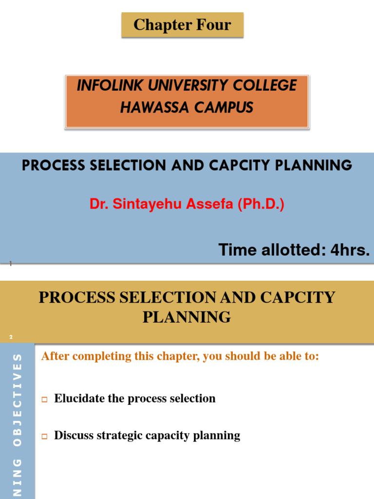 Process Selection & Capacity Planning | PDF | Economics | Economies